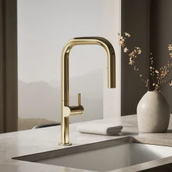 Touchless pull-down kitchen sink faucet with two-function sprayhead^Kohler Online