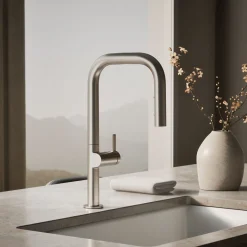 Touchless pull-down kitchen sink faucet with two-function sprayhead^Kohler Online