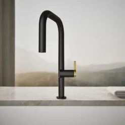 Touchless pull-down kitchen sink faucet with two-function sprayhead^Kohler Online