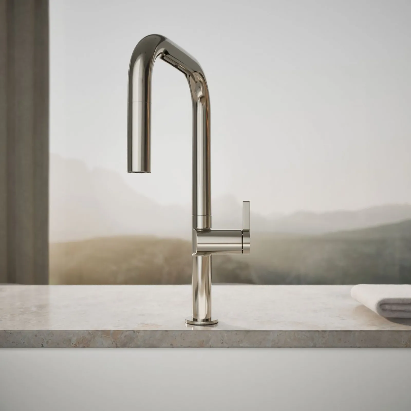 Touchless pull-down kitchen sink faucet with two-function sprayhead^Kohler Online