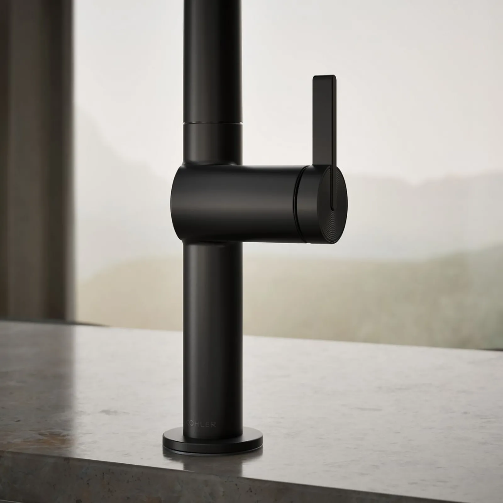 Touchless pull-down kitchen sink faucet with two-function sprayhead^Kohler Online