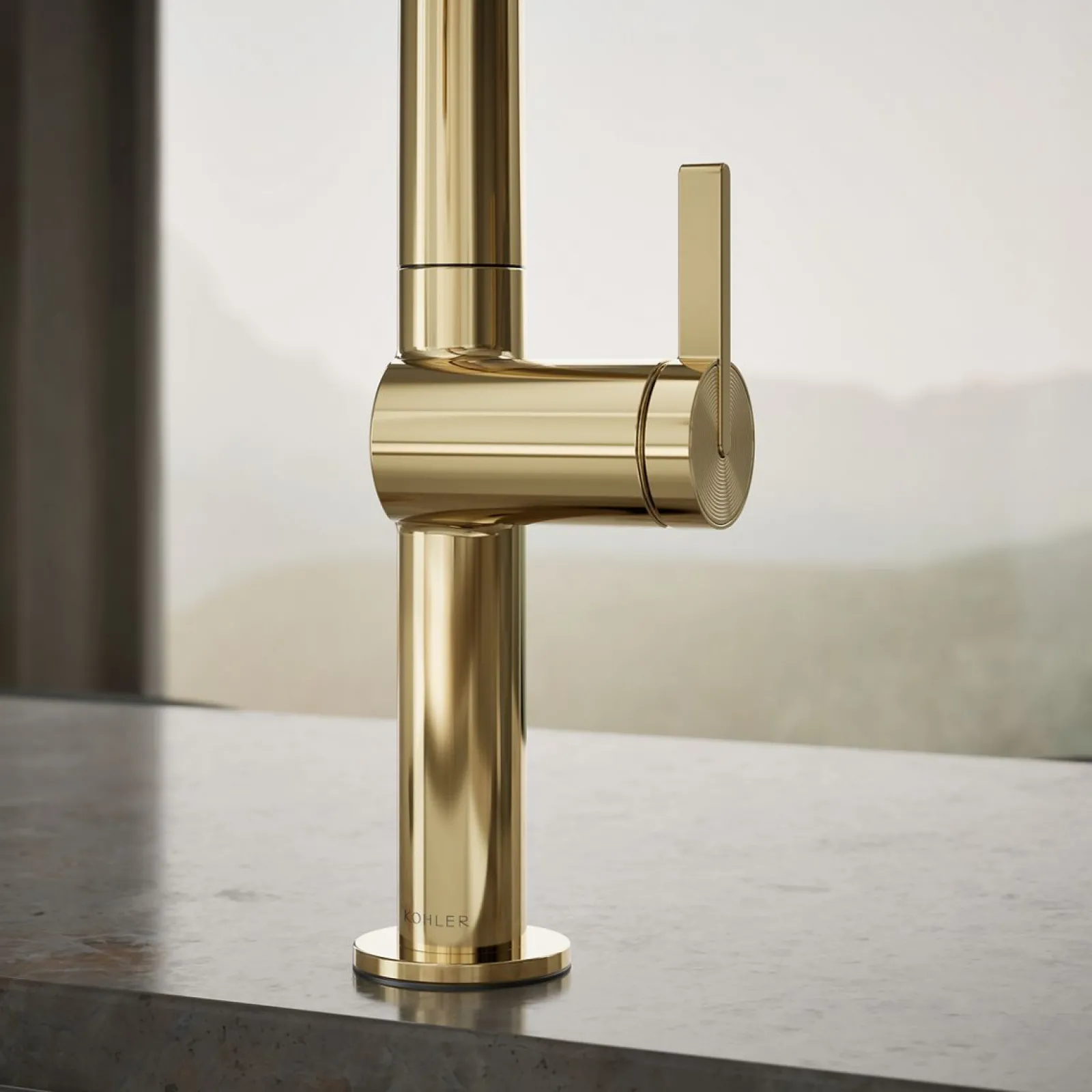 Touchless pull-down kitchen sink faucet with two-function sprayhead^Kohler Online