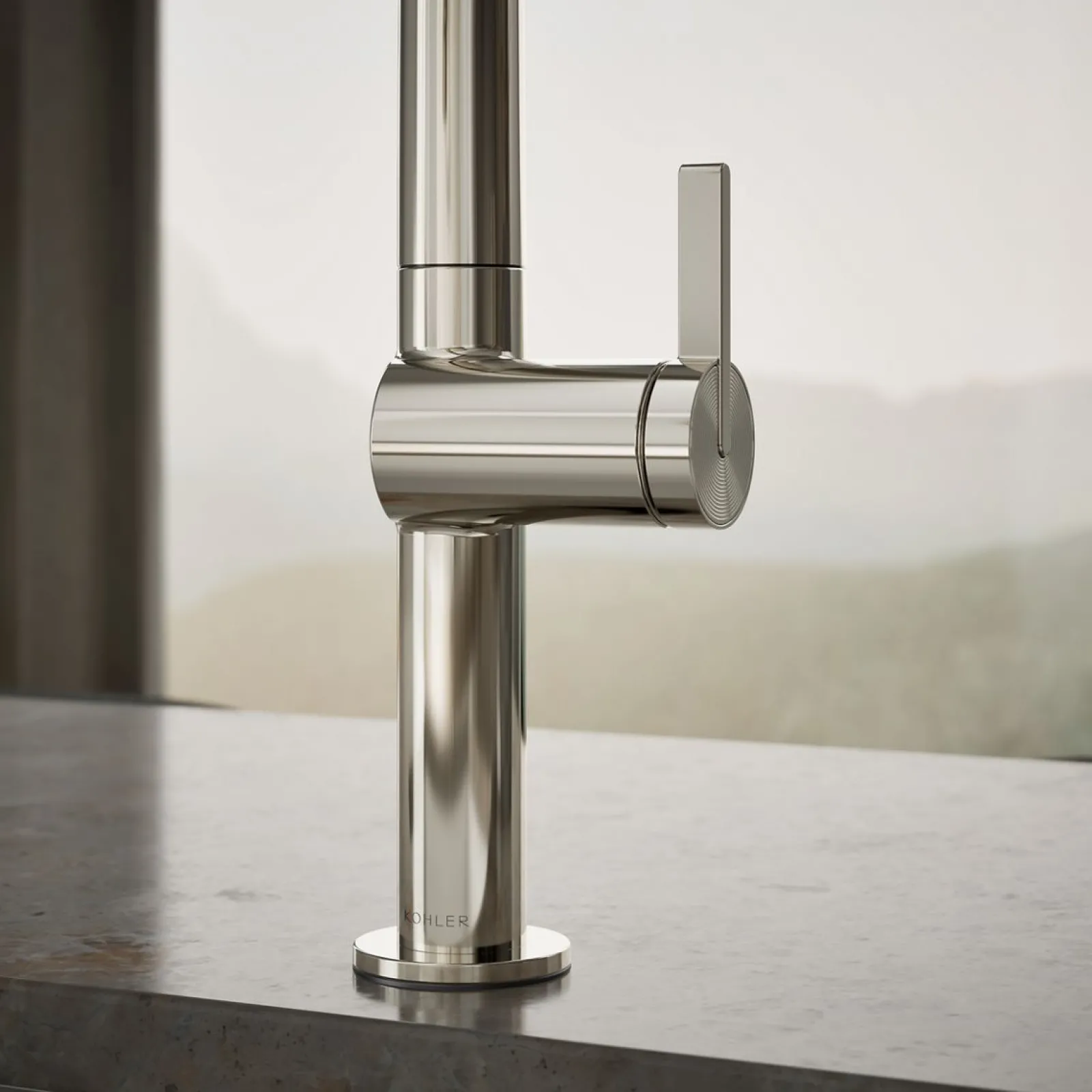 Touchless pull-down kitchen sink faucet with two-function sprayhead^Kohler Online