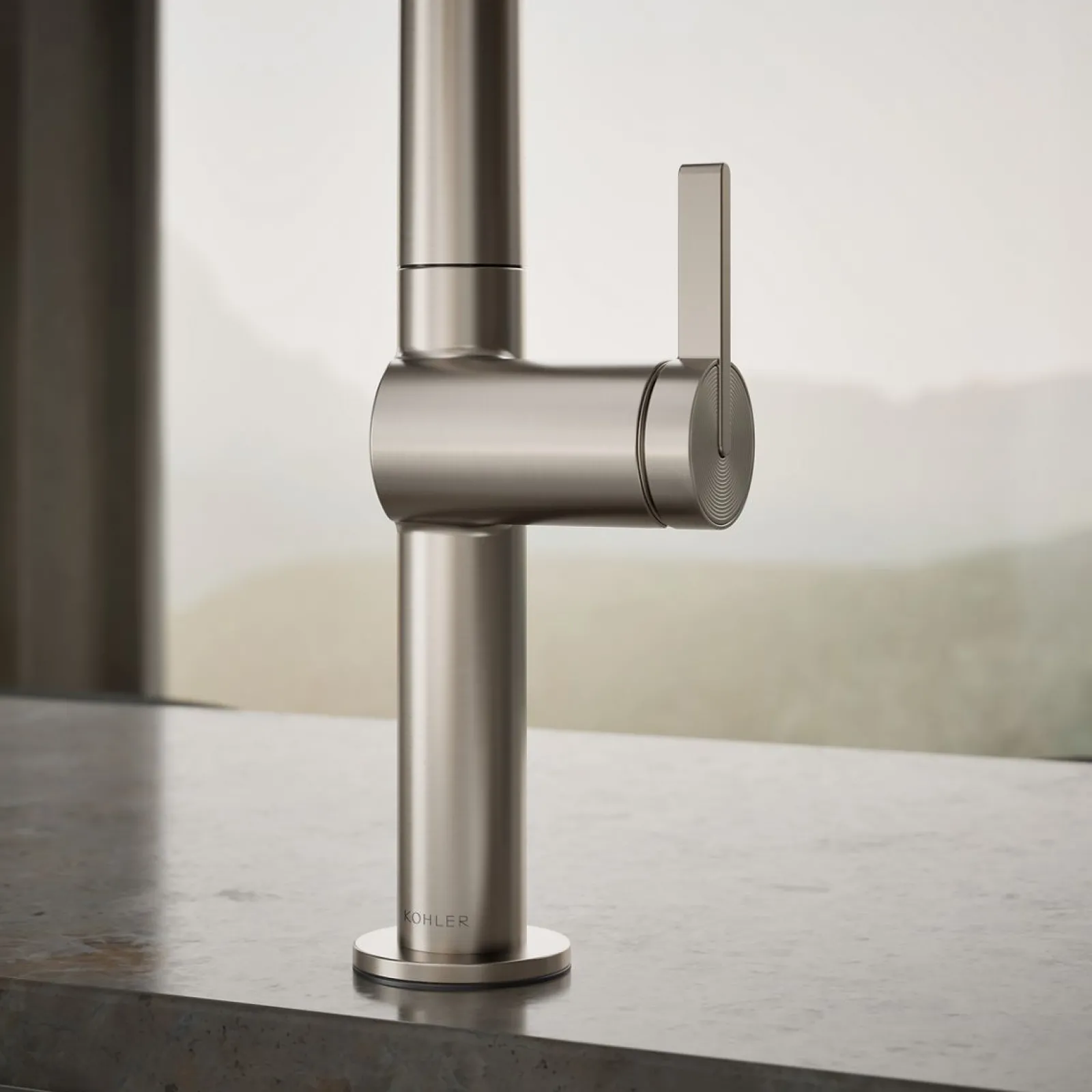 Touchless pull-down kitchen sink faucet with two-function sprayhead^Kohler Online