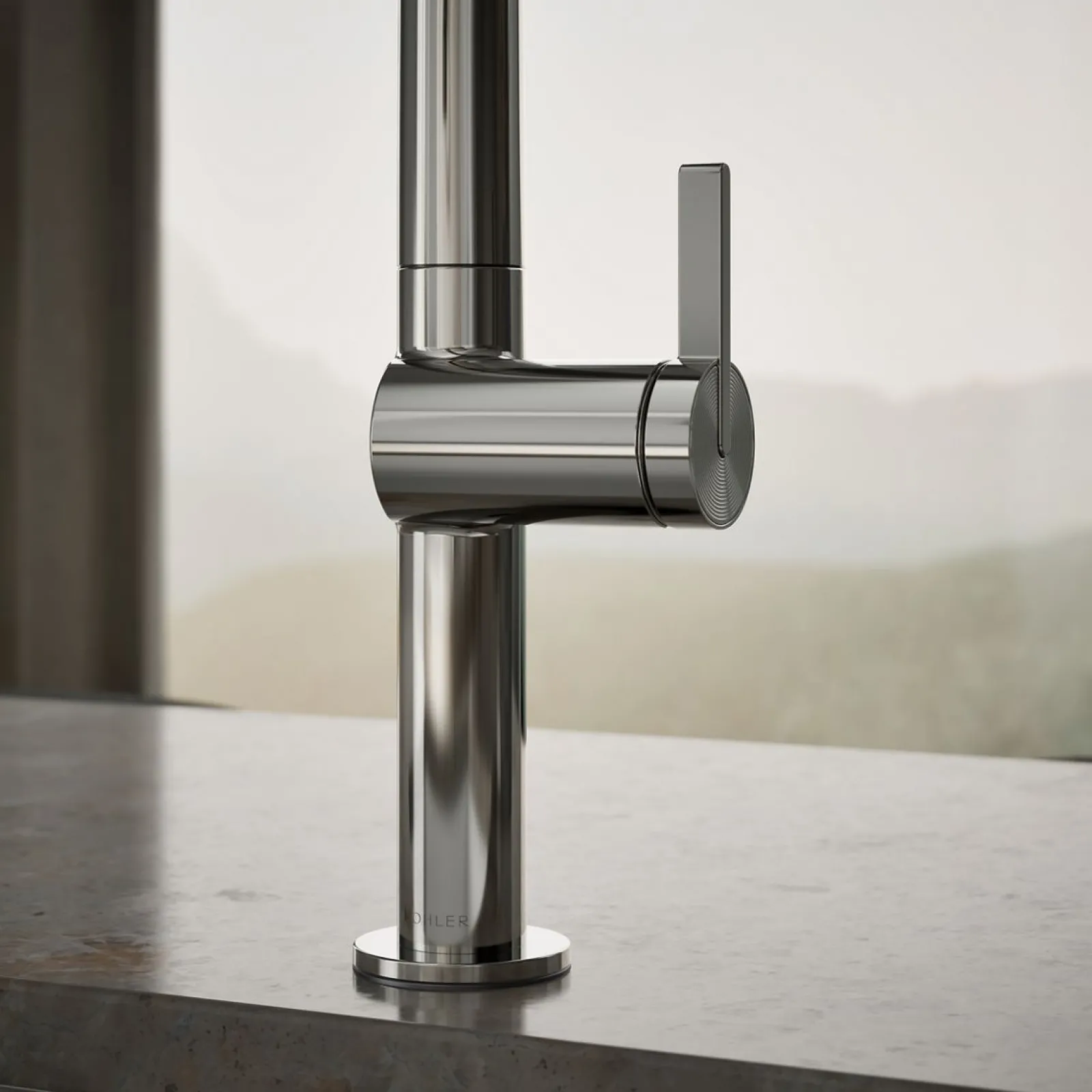 Touchless pull-down kitchen sink faucet with two-function sprayhead^Kohler Online