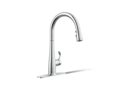 Touchless pull-down kitchen sink faucet with three-function sprayhead^Kohler Clearance