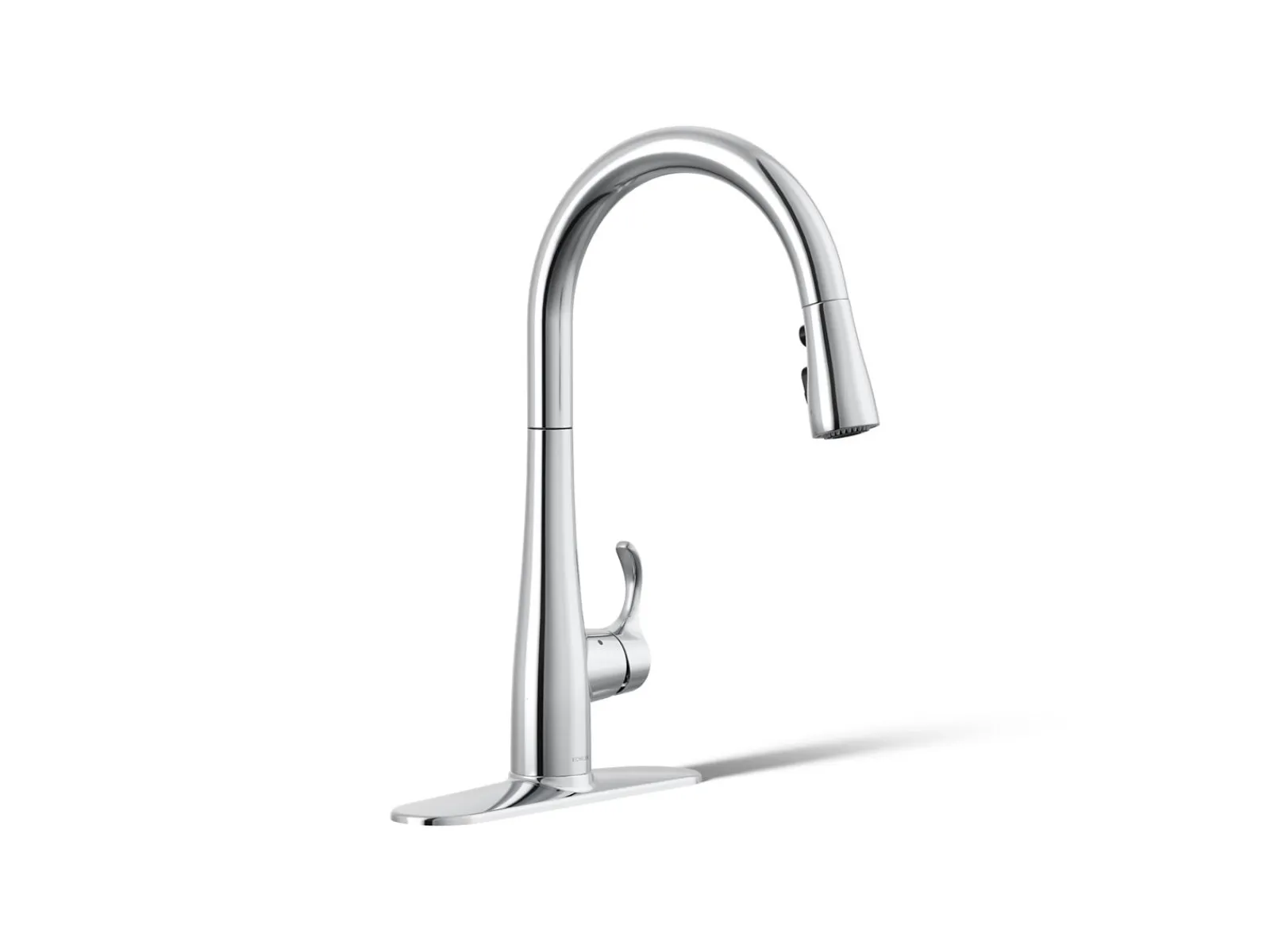 Touchless pull-down kitchen sink faucet with three-function sprayhead^Kohler Clearance