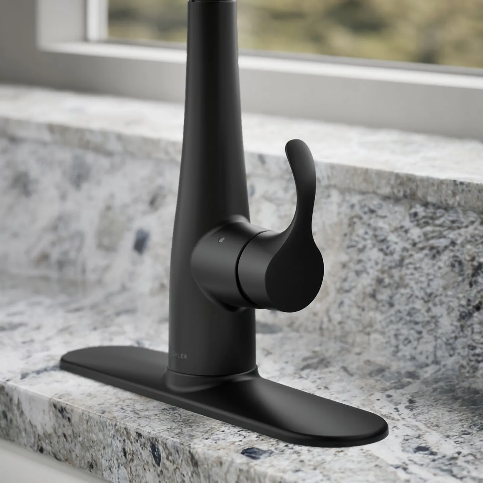 Touchless pull-down kitchen sink faucet with three-function sprayhead^Kohler Clearance