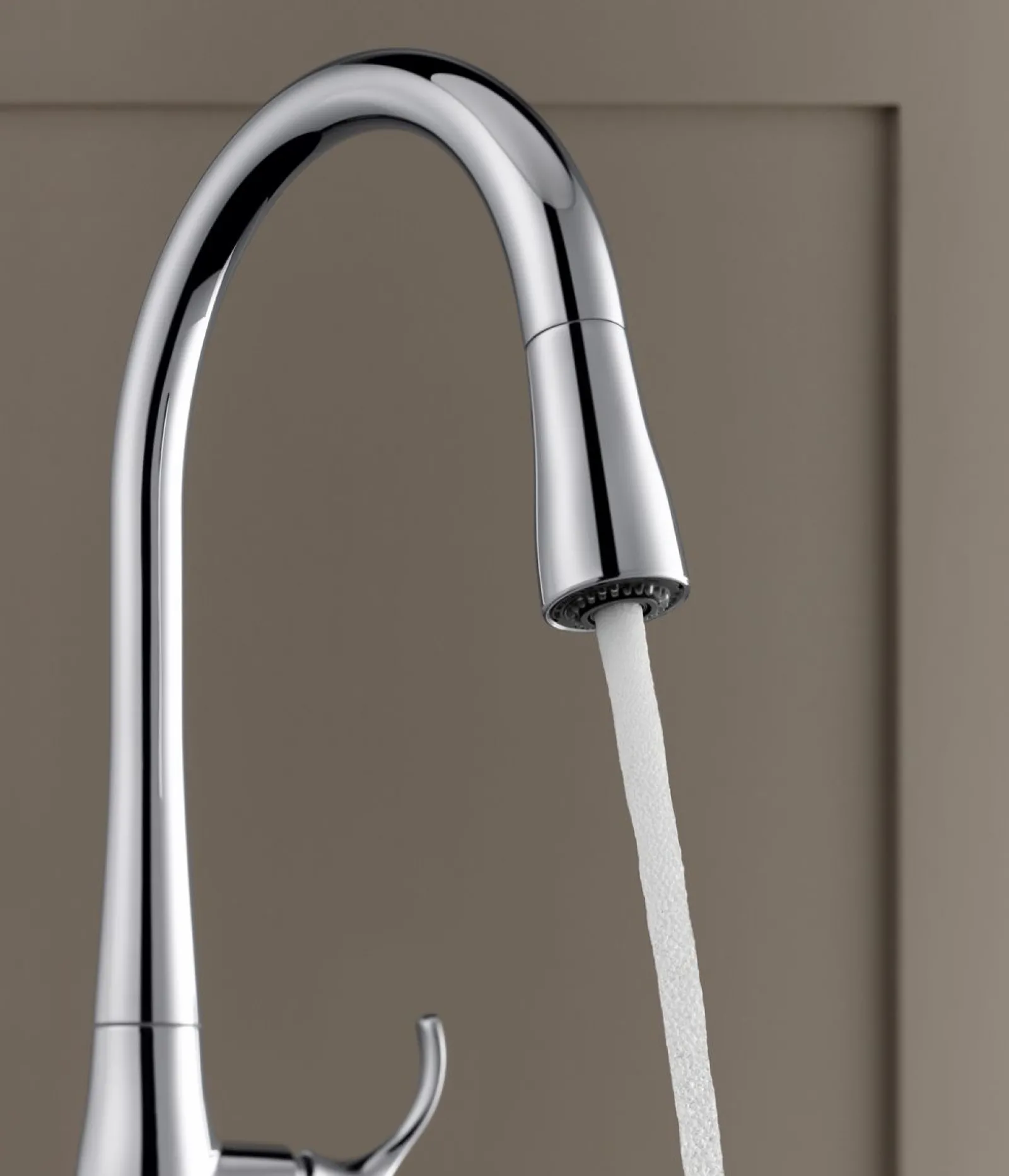 Touchless pull-down kitchen sink faucet with three-function sprayhead^Kohler Clearance