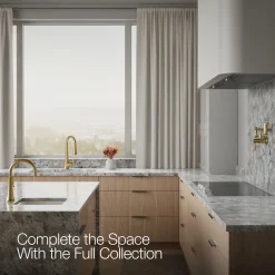 Touchless pull-down kitchen sink faucet with three-function sprayhead^Kohler