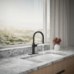 Touchless pull-down kitchen sink faucet with three-function sprayhead^Kohler Sale