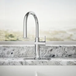 Touchless pull-down kitchen sink faucet with three-function sprayhead^Kohler Sale