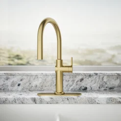 Touchless pull-down kitchen sink faucet with three-function sprayhead^Kohler Sale