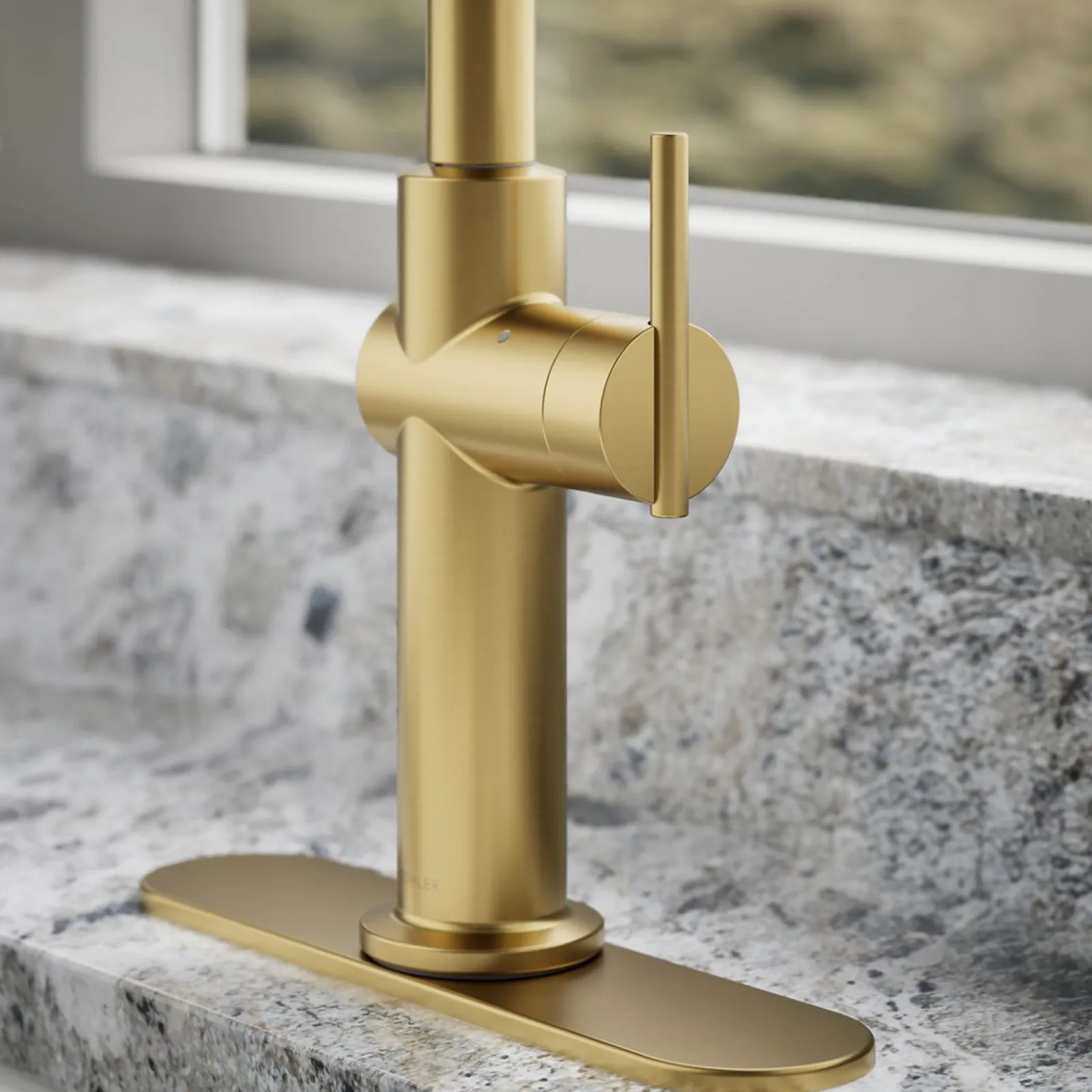 Touchless pull-down kitchen sink faucet with three-function sprayhead^Kohler Sale