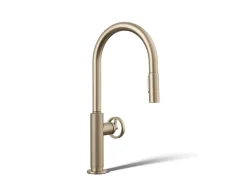 Touchless pull-down kitchen sink faucet with two-function sprayhead^Kohler Online