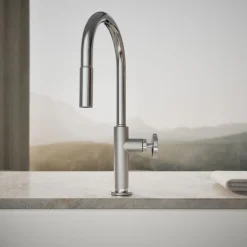 Touchless pull-down kitchen sink faucet with two-function sprayhead^Kohler Online