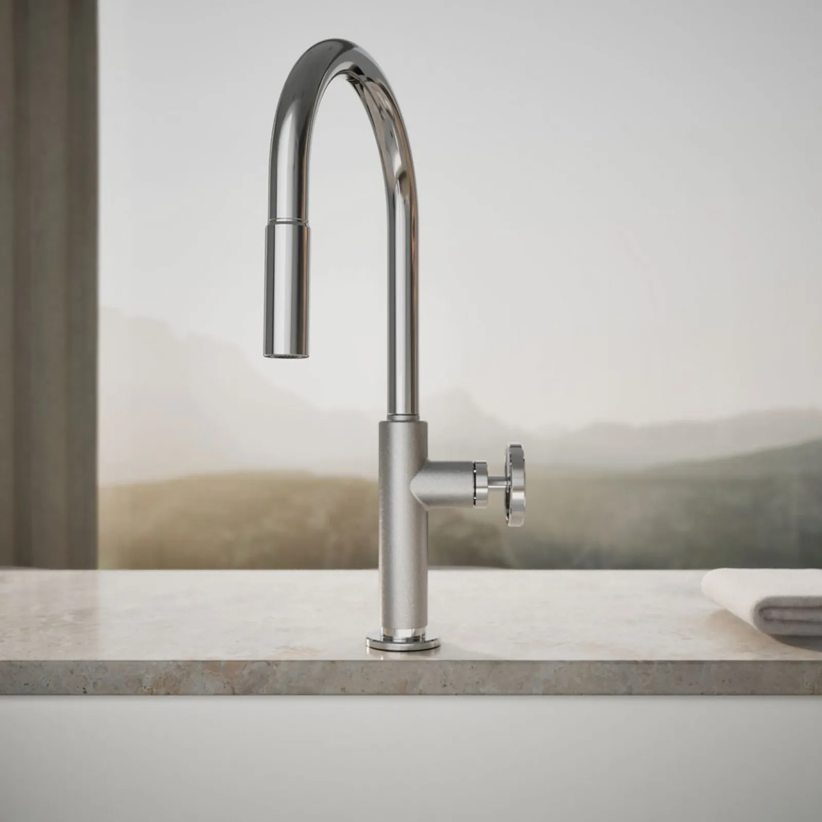 Touchless pull-down kitchen sink faucet with two-function sprayhead^Kohler Online