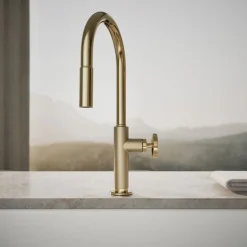 Touchless pull-down kitchen sink faucet with two-function sprayhead^Kohler Online