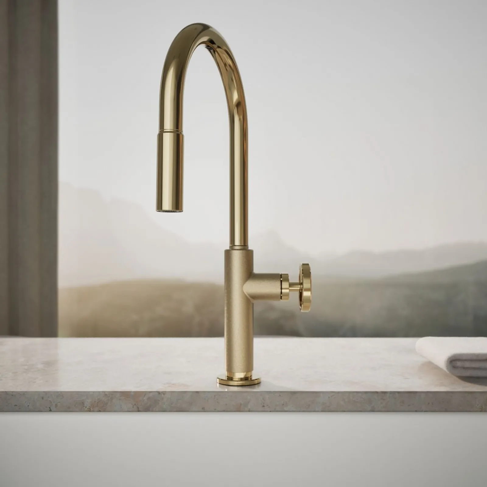 Touchless pull-down kitchen sink faucet with two-function sprayhead^Kohler Online