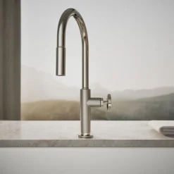 Touchless pull-down kitchen sink faucet with two-function sprayhead^Kohler Online