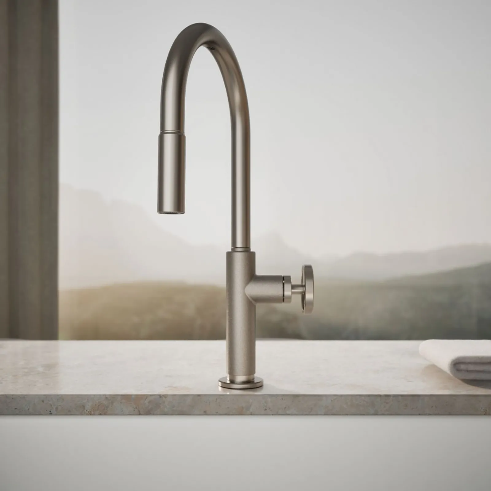 Touchless pull-down kitchen sink faucet with two-function sprayhead^Kohler Online