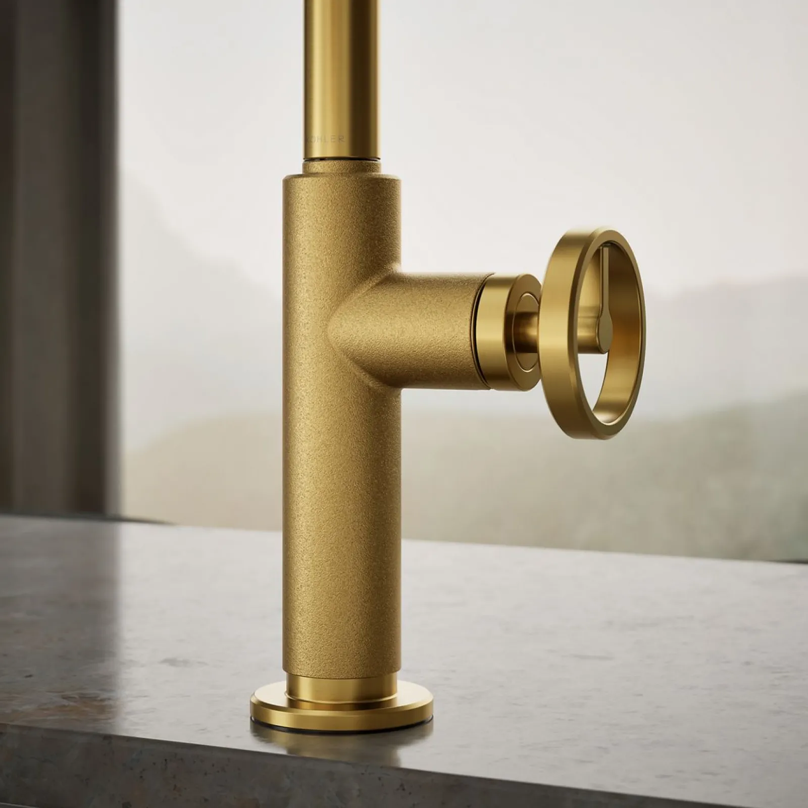 Touchless pull-down kitchen sink faucet with two-function sprayhead^Kohler Online