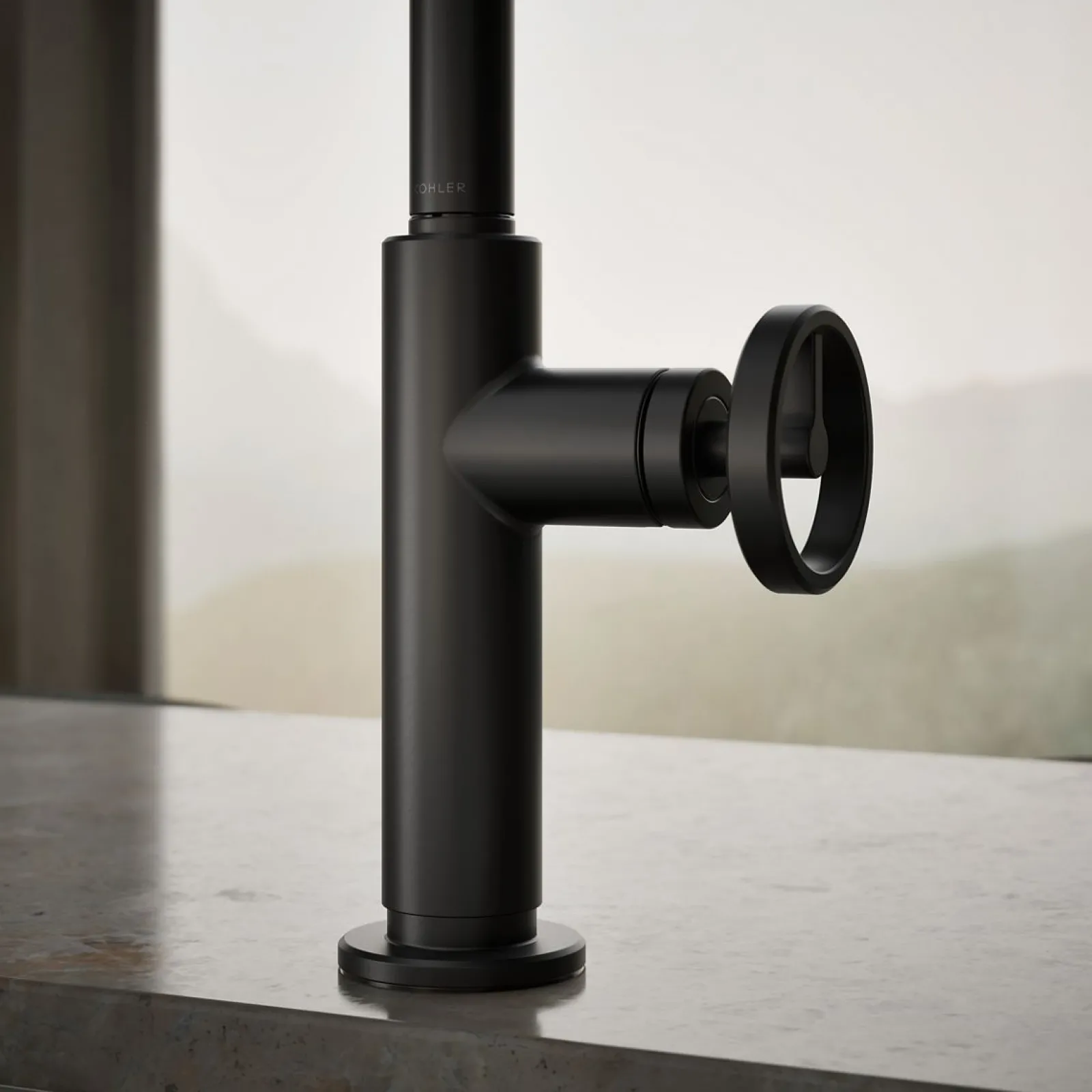 Touchless pull-down kitchen sink faucet with two-function sprayhead^Kohler Online