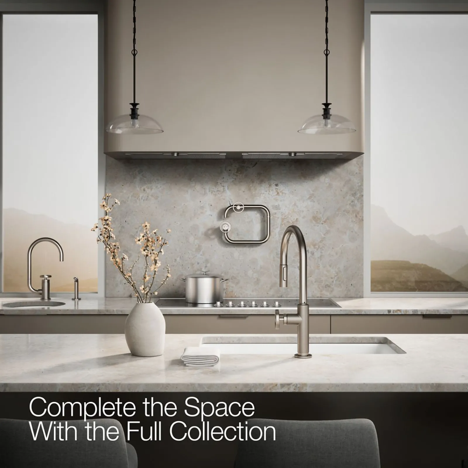 Touchless pull-down kitchen sink faucet with two-function sprayhead^Kohler Online