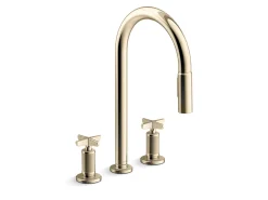 Touchless pull-down kitchen sink faucet with two-function sprayhead^Kohler Best