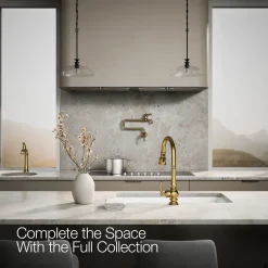 Touchless pull-down kitchen sink faucet with three-function sprayhead^Kohler