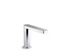Touchless single-hole lavatory faucet with Kinesis® sensor technology and temperature mixture, AC-powered, 0.5 gpm^Kohler Best