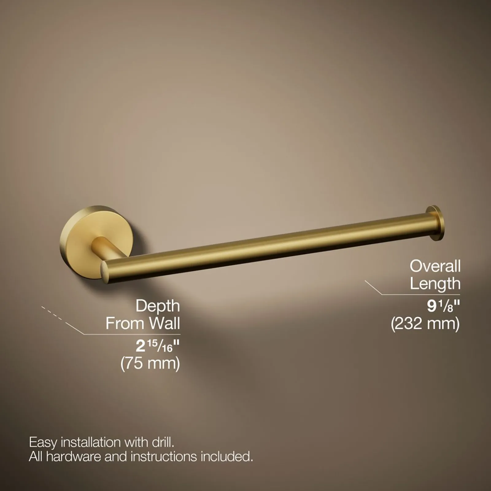 9" towel arm^Kohler Online