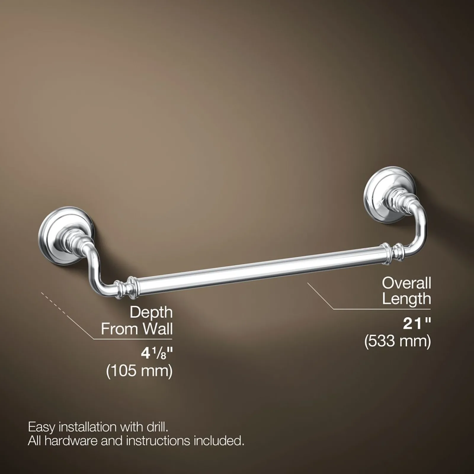 18" towel bar^Kohler Online