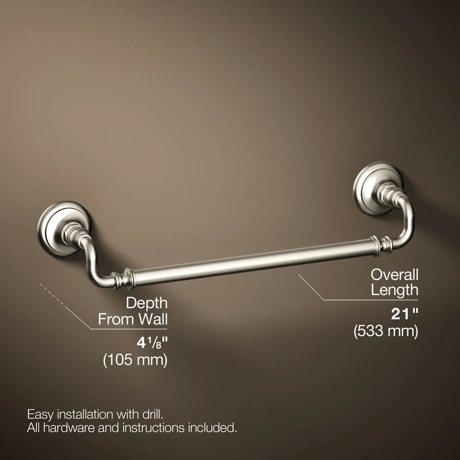 18" towel bar^Kohler Online