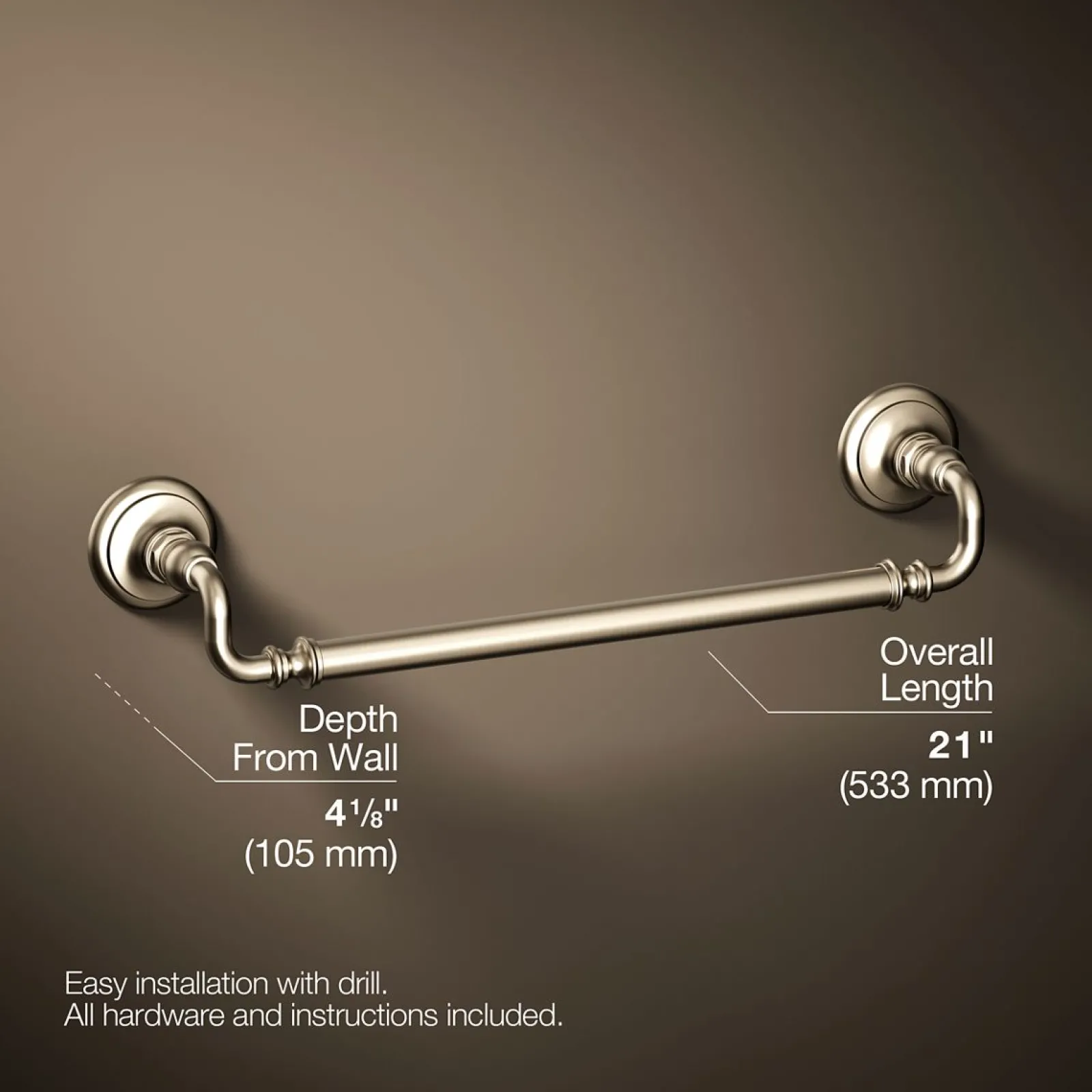 18" towel bar^Kohler Online