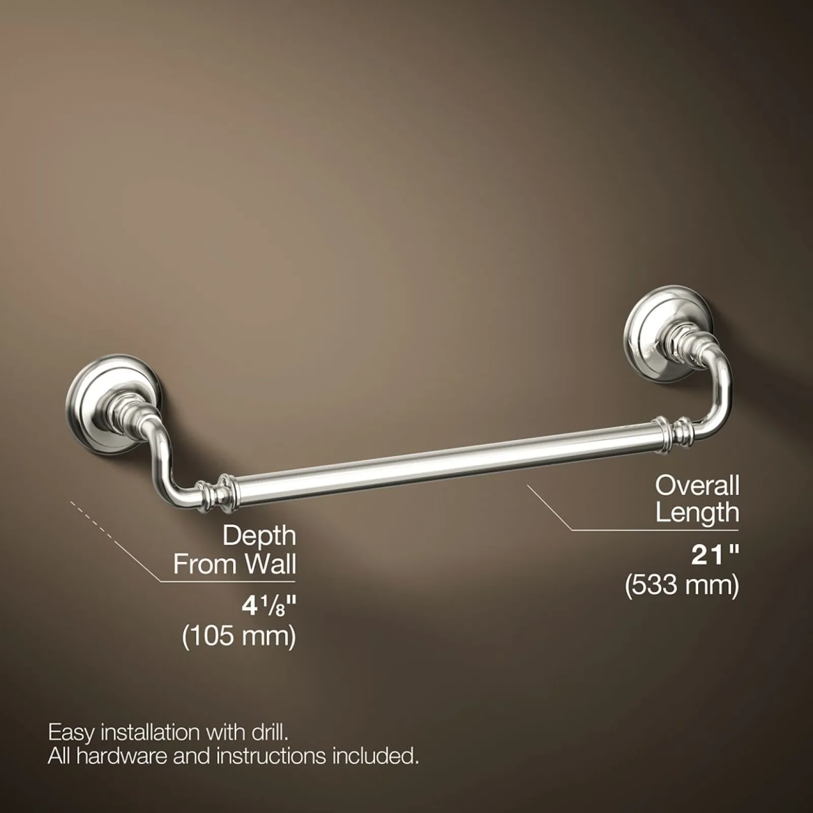18" towel bar^Kohler Online