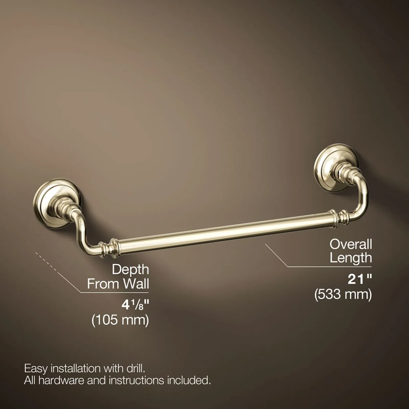 18" towel bar^Kohler Online