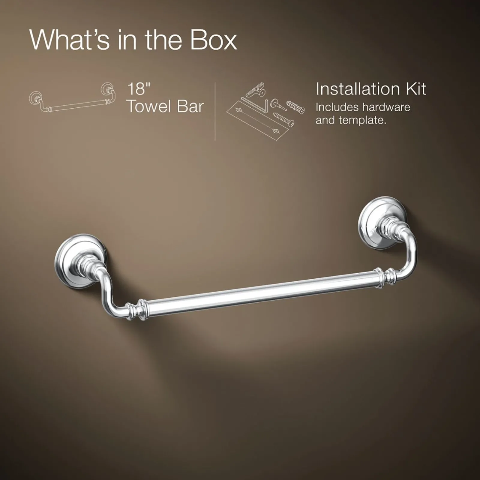 18" towel bar^Kohler Online