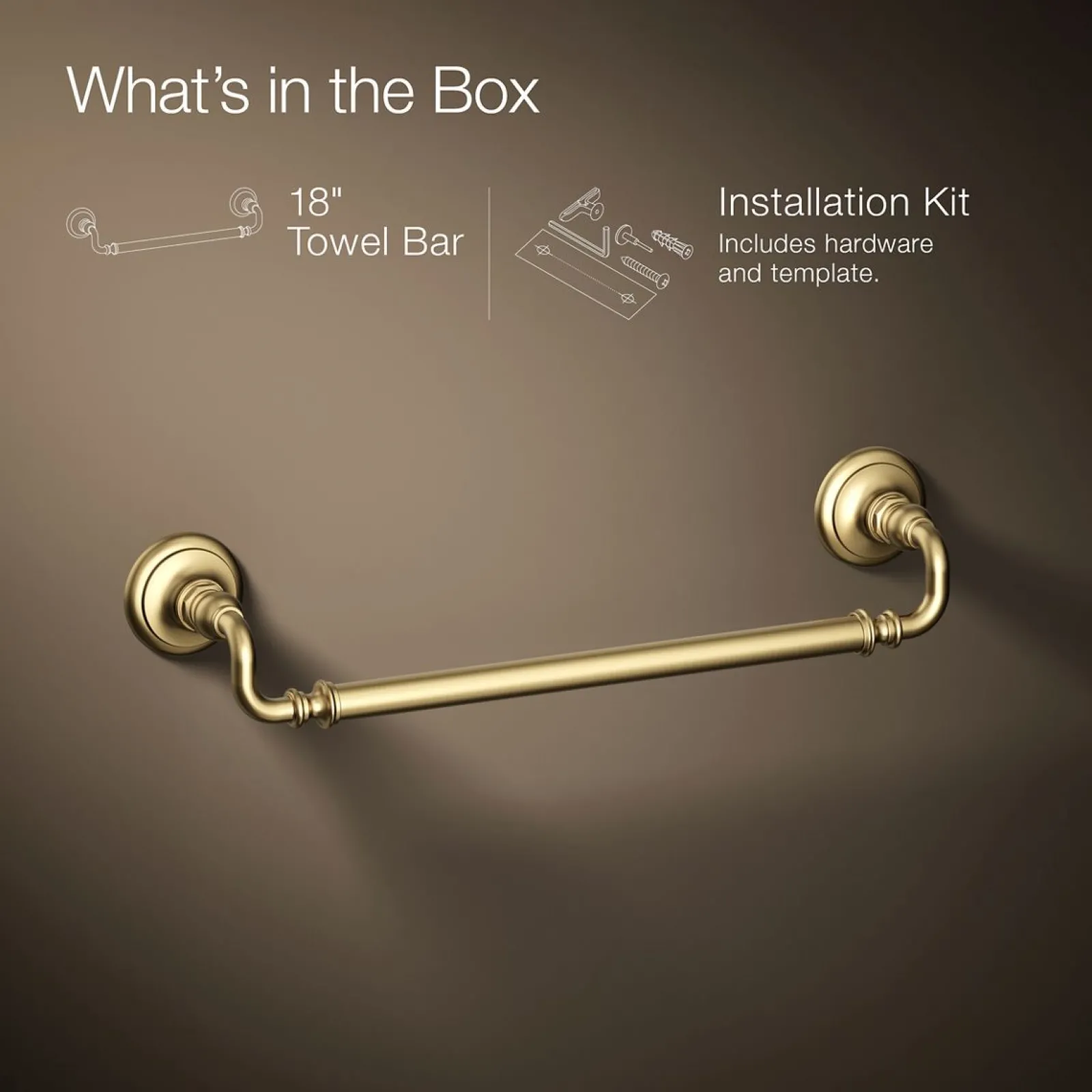 18" towel bar^Kohler Online