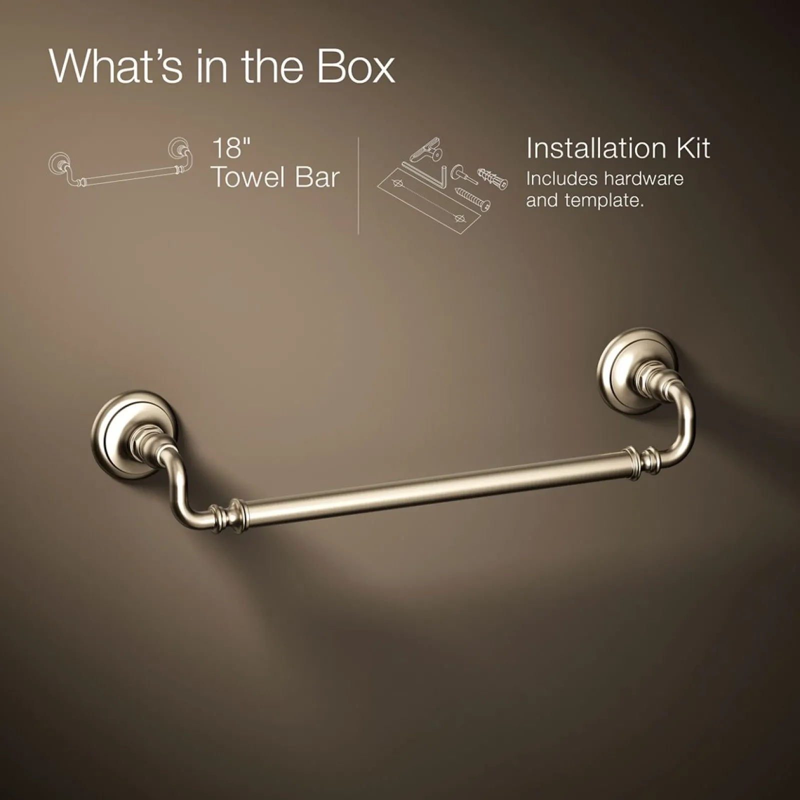 18" towel bar^Kohler Online
