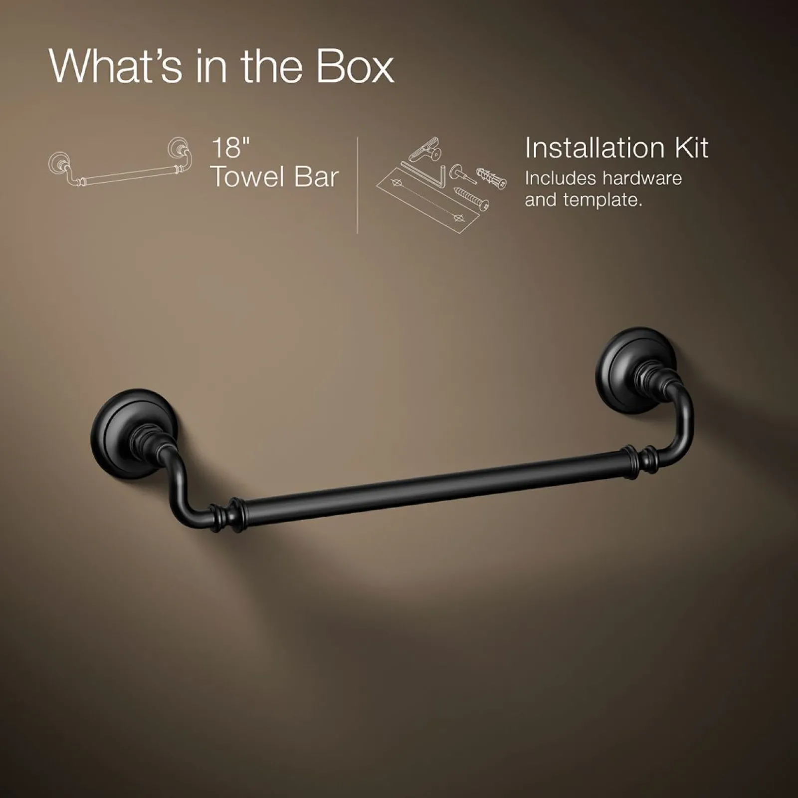 18" towel bar^Kohler Online