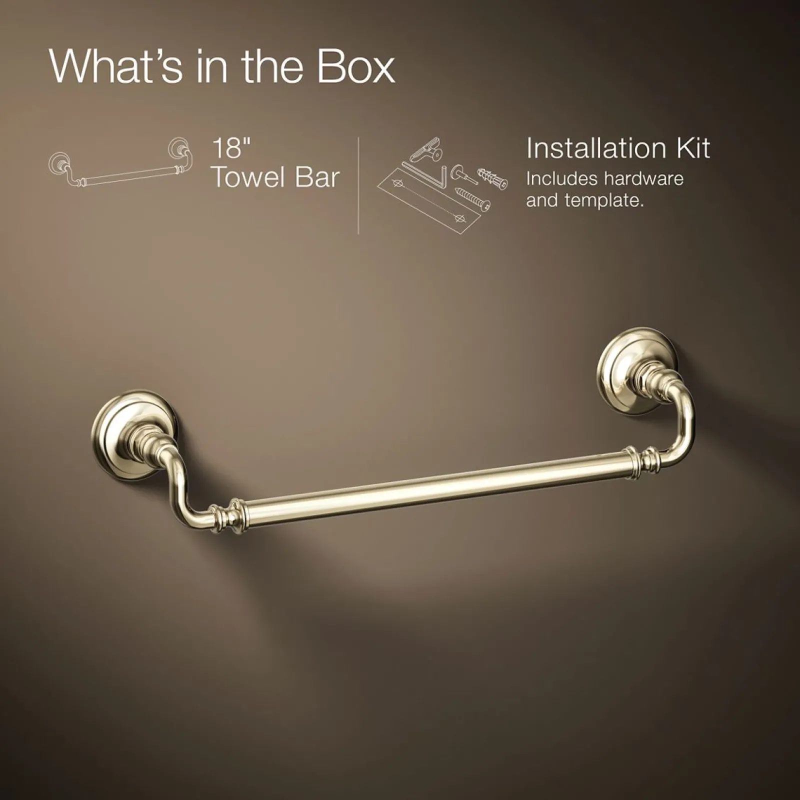 18" towel bar^Kohler Online