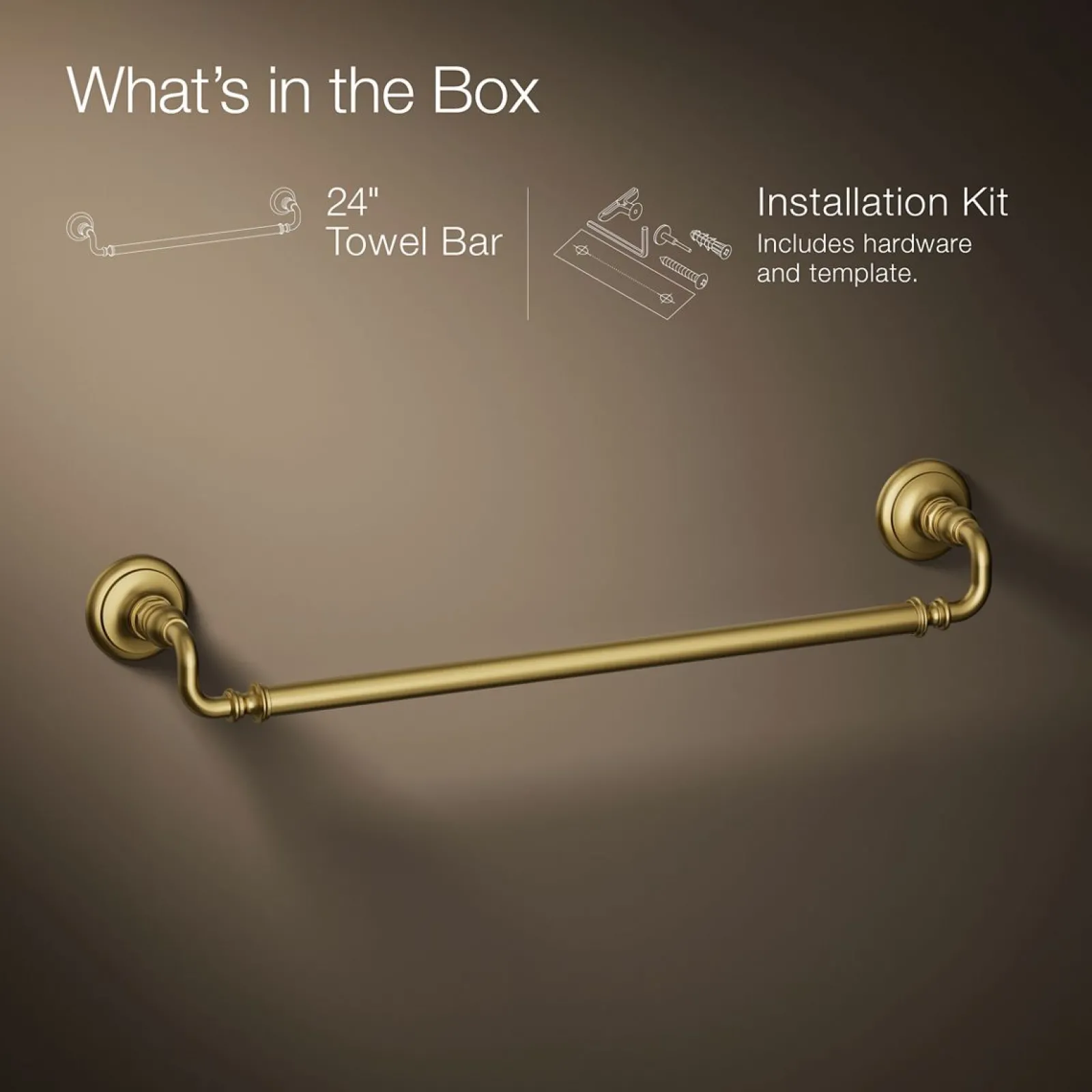 24" towel bar^Kohler Online