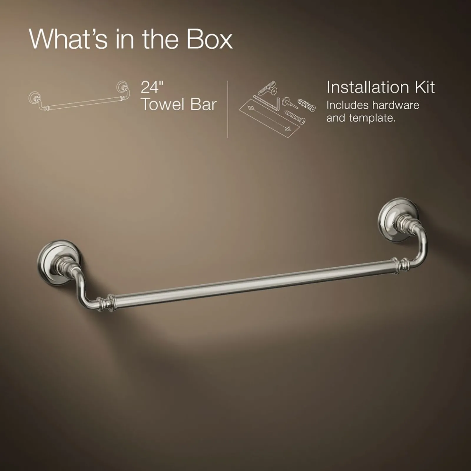 24" towel bar^Kohler Online