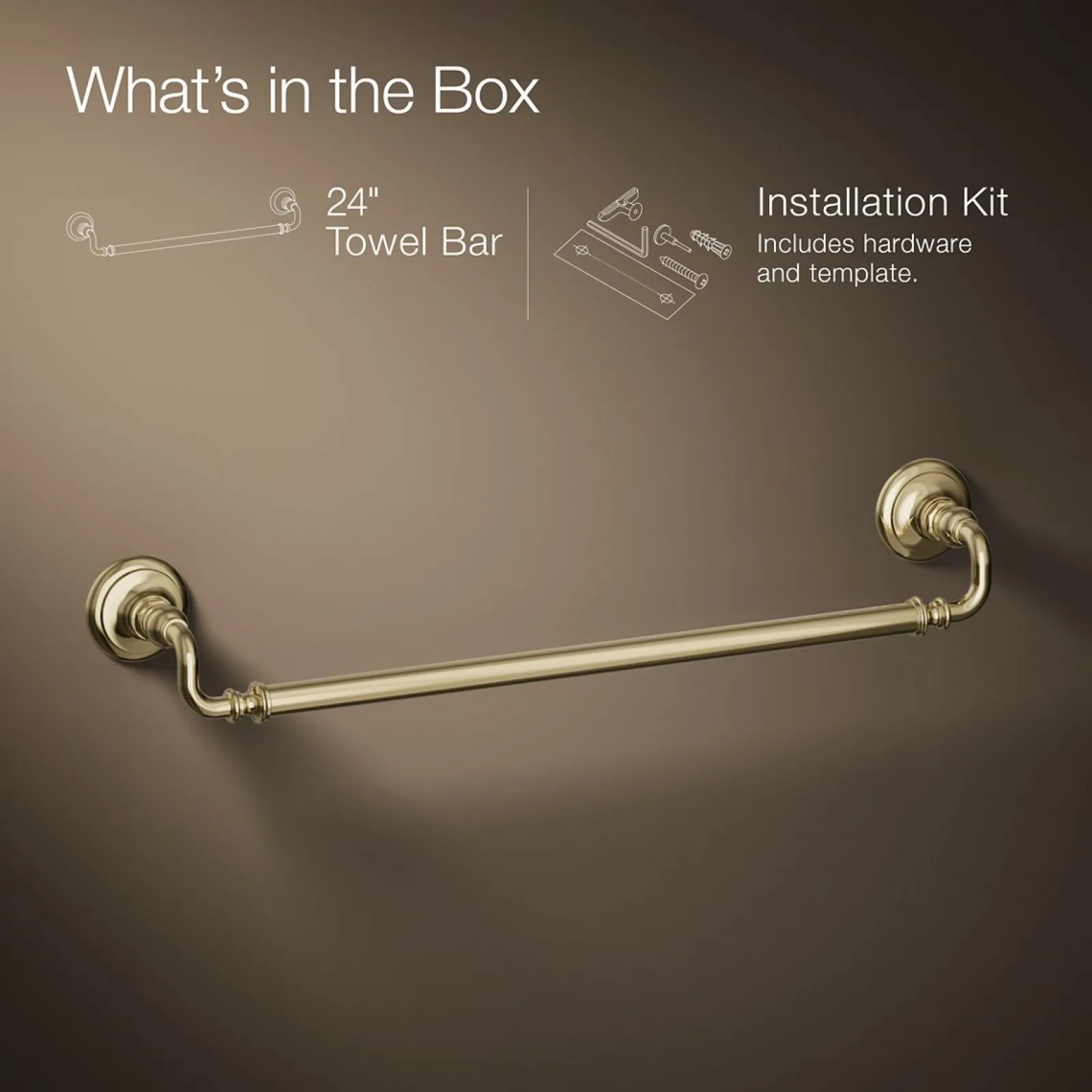 24" towel bar^Kohler Online