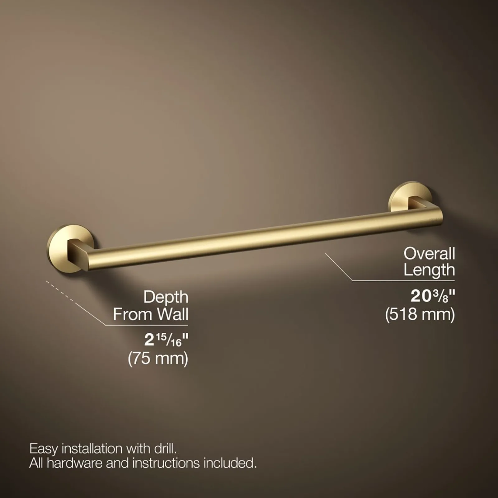 18" towel bar^Kohler Hot