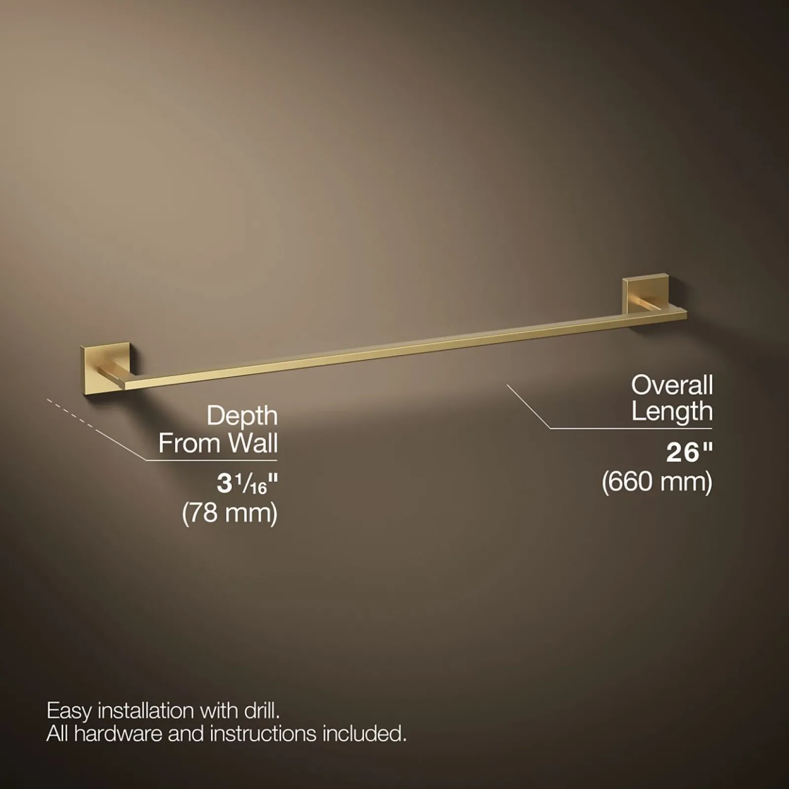 24" towel bar^Kohler Clearance