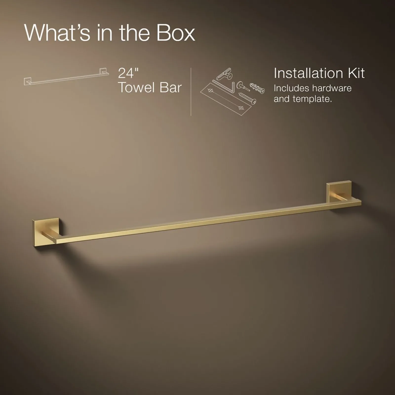 24" towel bar^Kohler Clearance