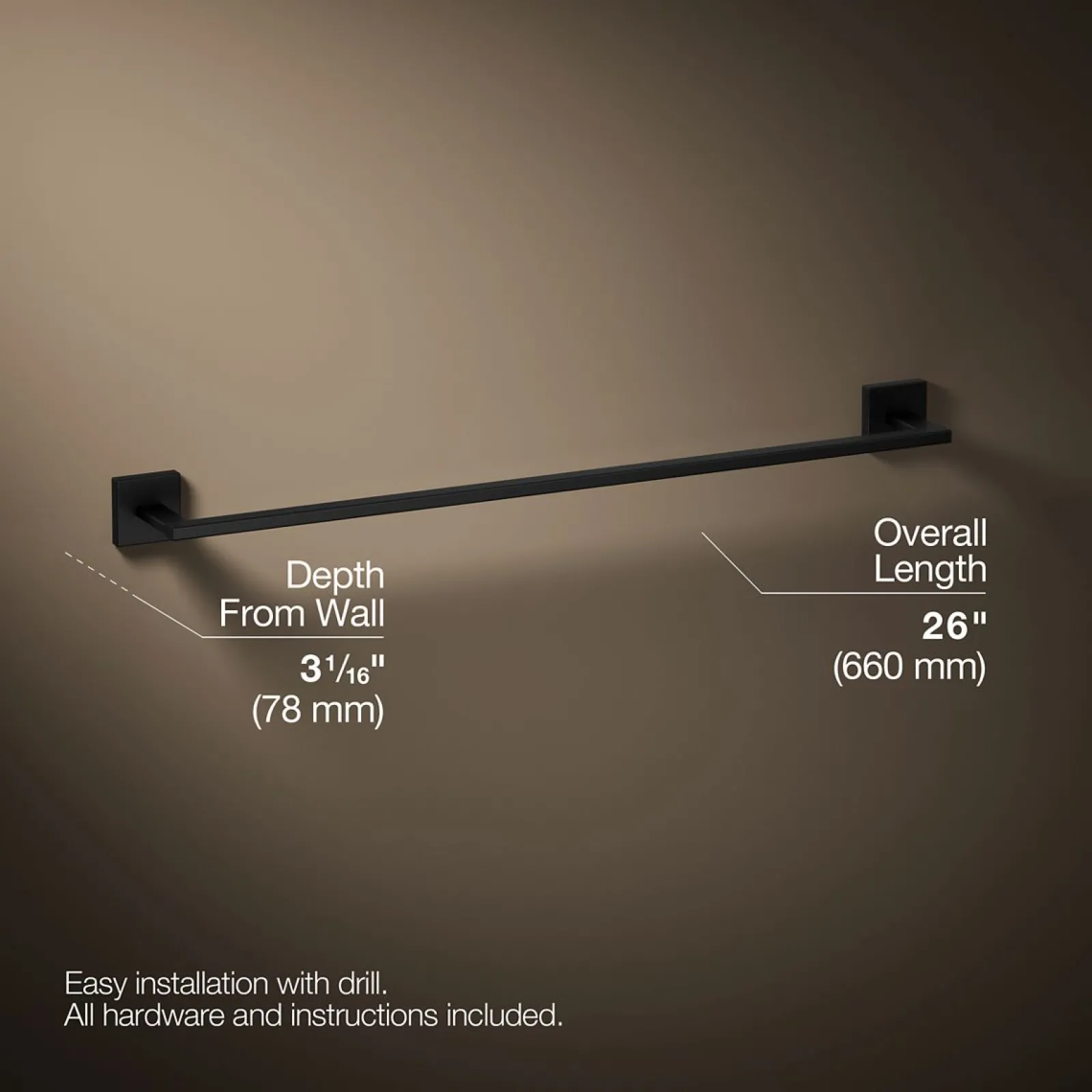 24" towel bar^Kohler Clearance