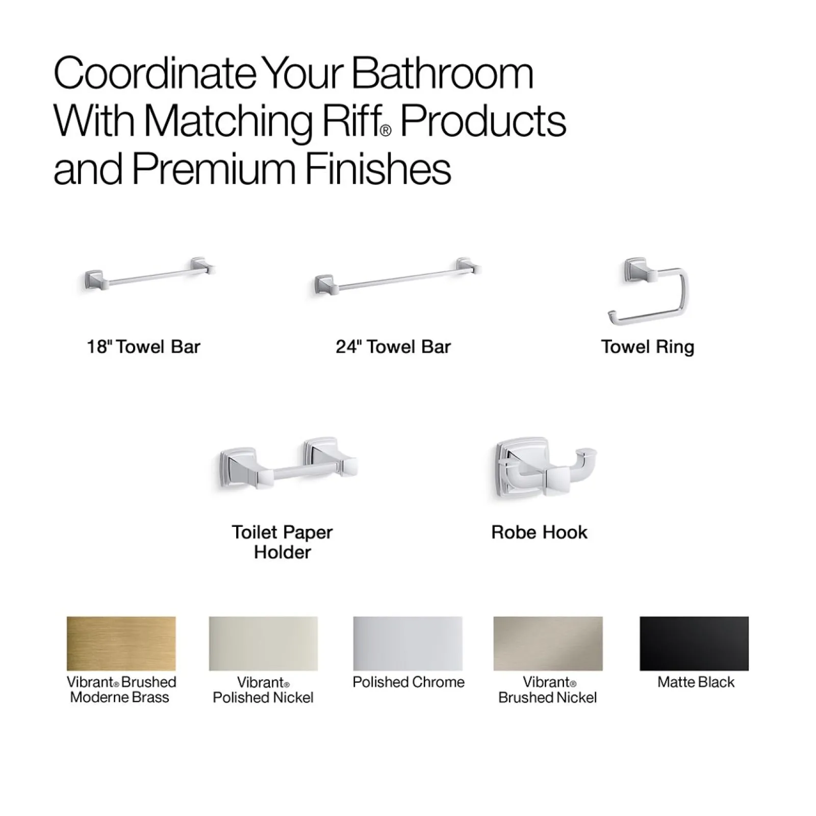 18" towel bar^Kohler Clearance
